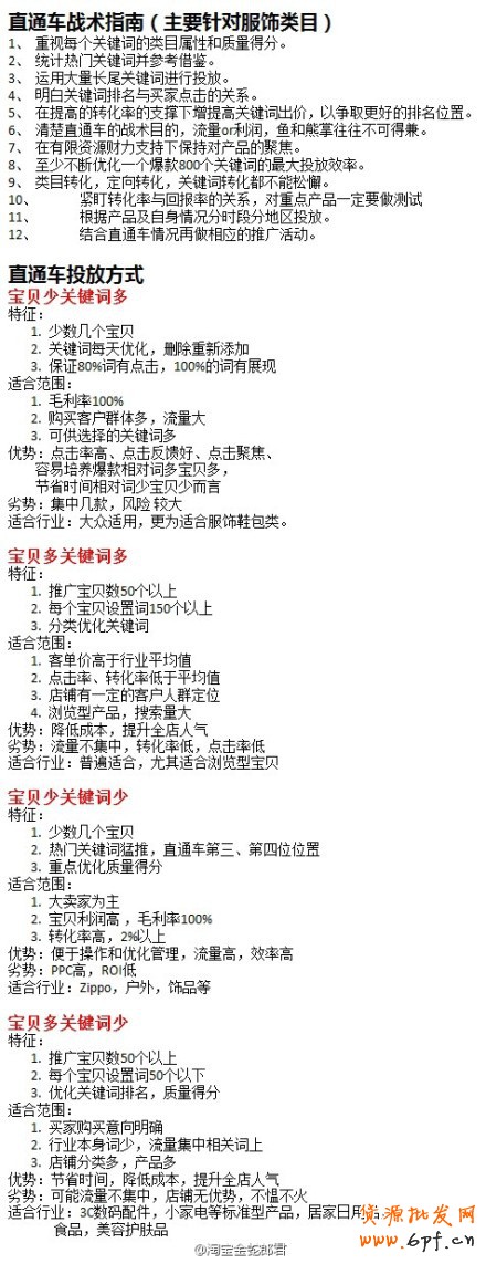 suihi.com分享：直通車戰(zhàn)術(shù)指南 (主要針對服飾類目)