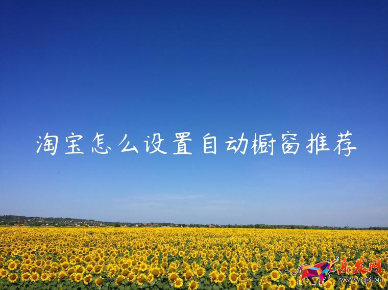 淘寶怎么設(shè)置自動(dòng)櫥窗推薦