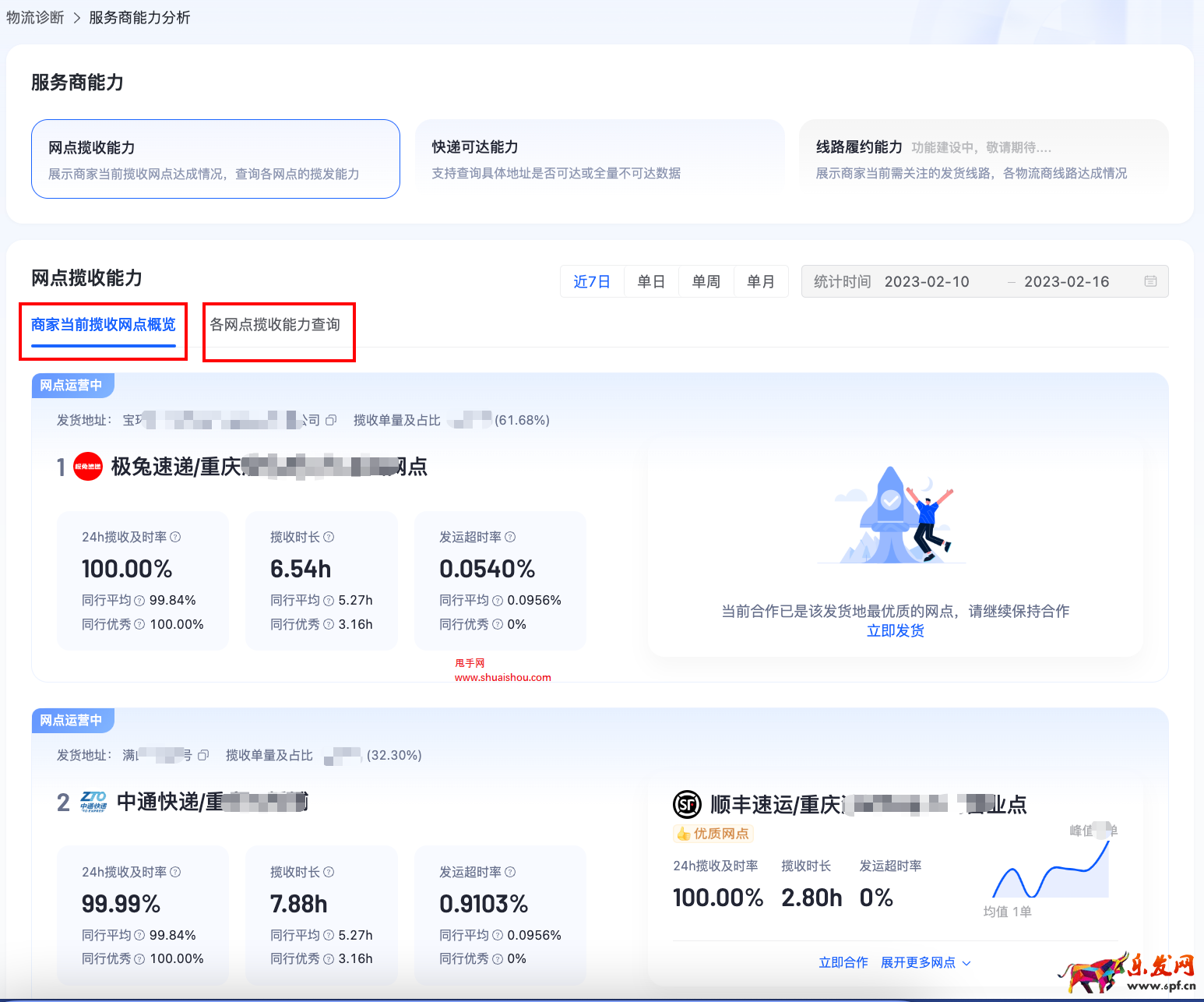 抖音物流診斷-服務(wù)商能力分析產(chǎn)品功能手冊