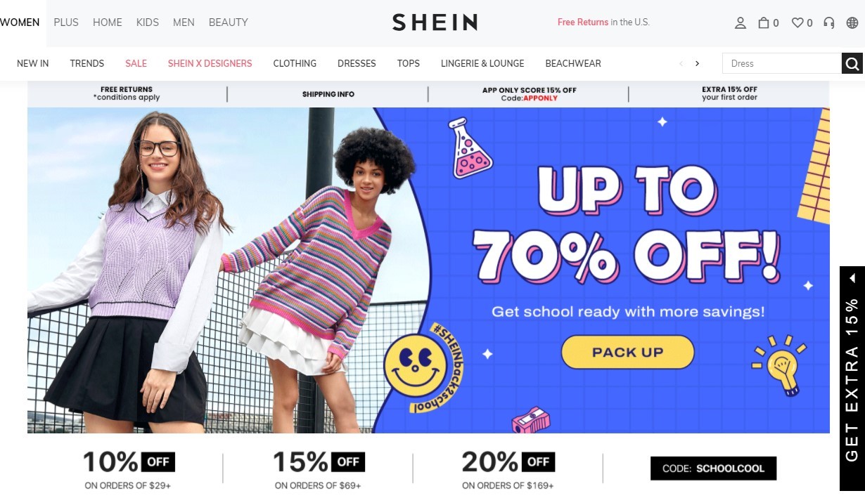 Shein成西班牙人最喜愛(ài)APP之一 評(píng)分僅次于Zalando